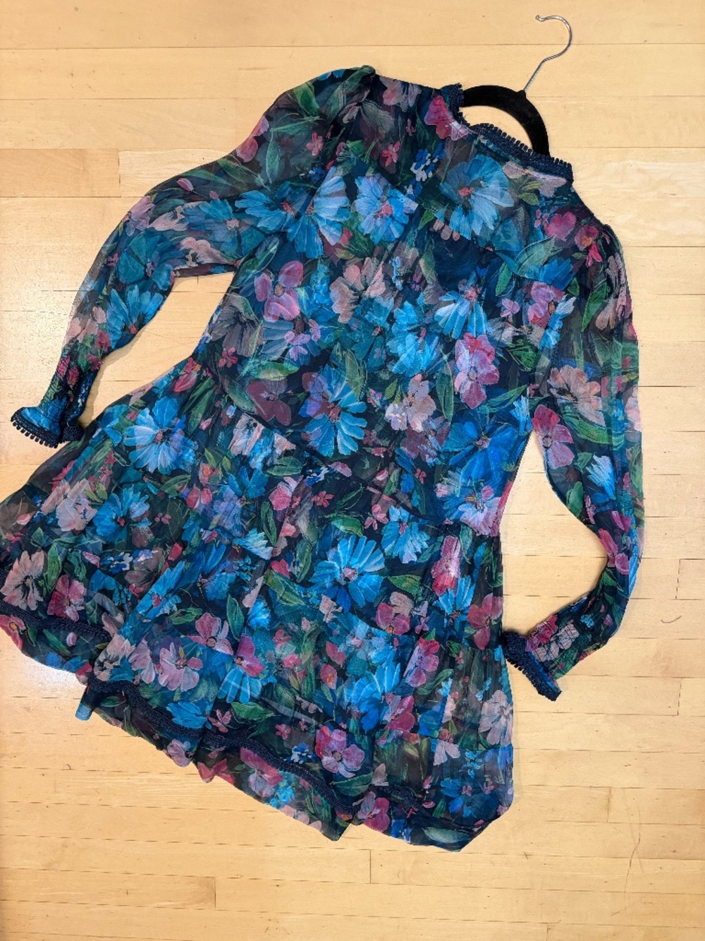 jade floral dress, S, CB2689 - Picture 4 of 6